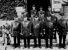 Police With A Motorcycle 1908
