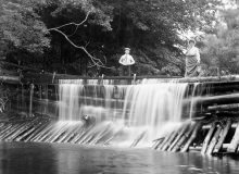 Wooden Dam Waterfall 1916