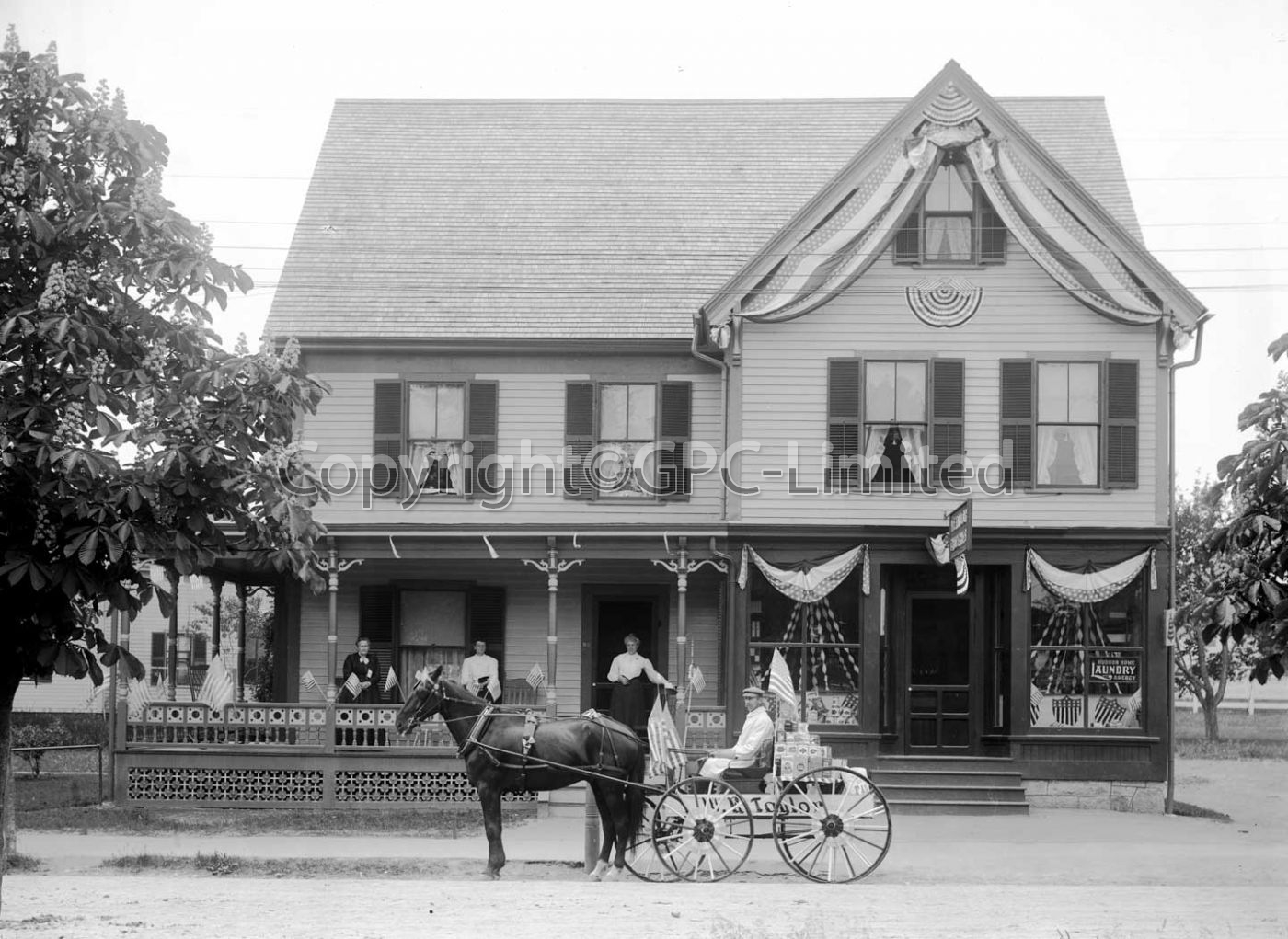 W& Taylor Groceries in house  - Retro Photos