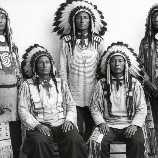 Blackfoot Indian Leaders, Studio Portrait