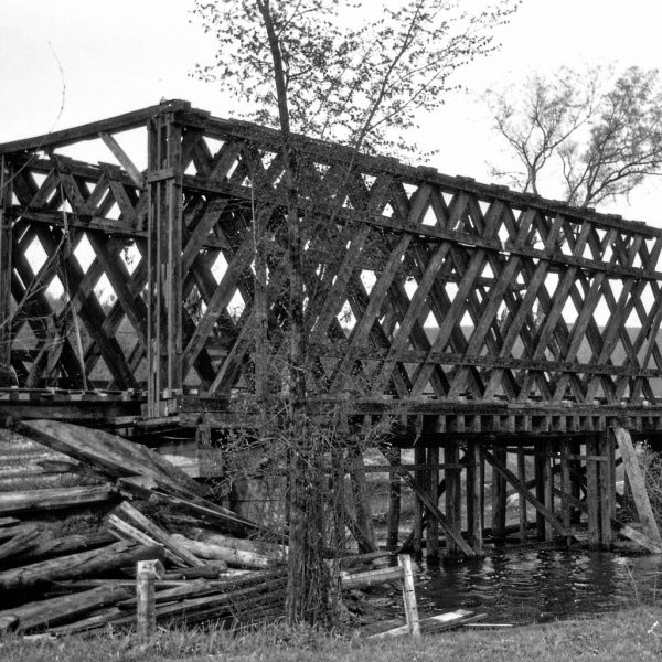 Lattice Truss Timber Bridge